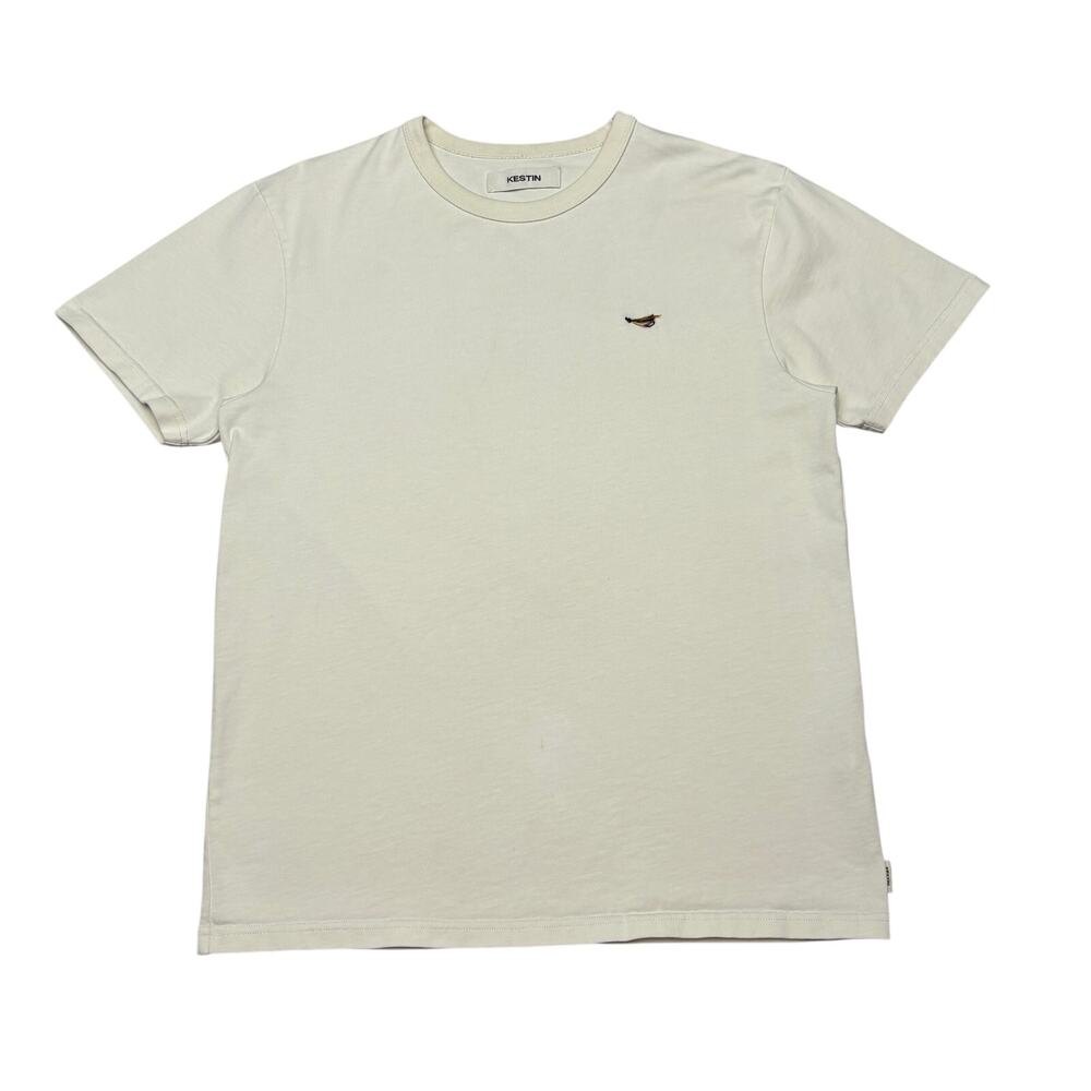 Kestin Cargill Tee Shirt Men Medium Short Sleeve Embroidered Casual Minimalist